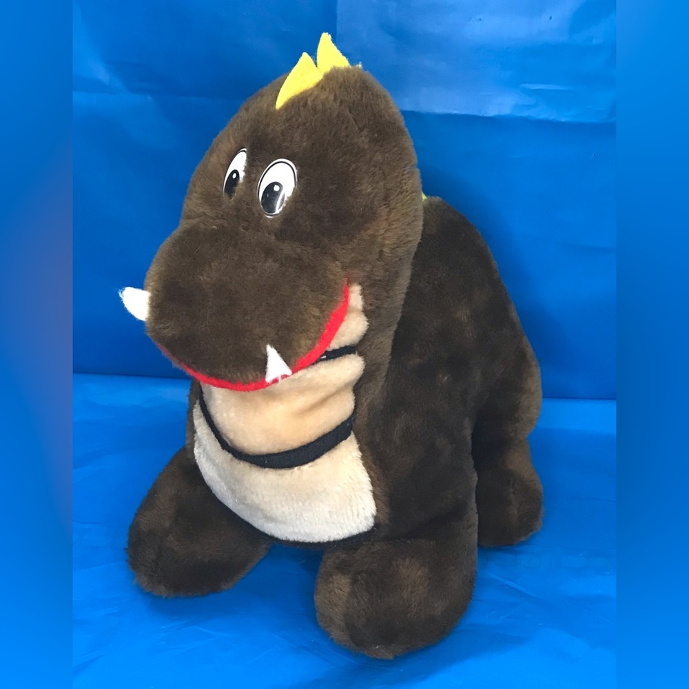 Rare Vintage Diamond Plush Toy Inc, Loch Ness Monster Large Plush 13x13”